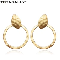 totasally fashion geo circle earrings woman irregualr geometric tribe style drop hand statement earrings for evening party show