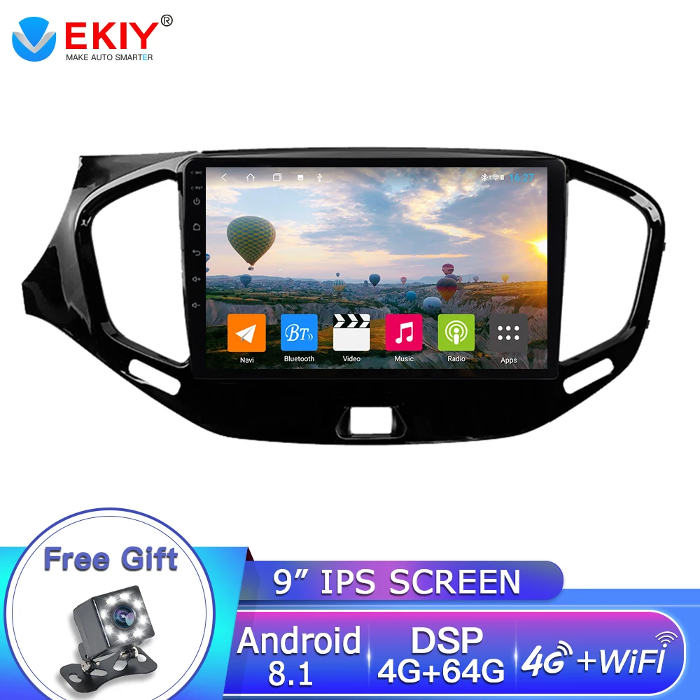 DSP ips для Lada vesta 4G 64G 8 core Android 9,0 автомобильный dvd gps Навигатор Радио мультимедийный плеер головное устройство стерео wifi FM AUX USB