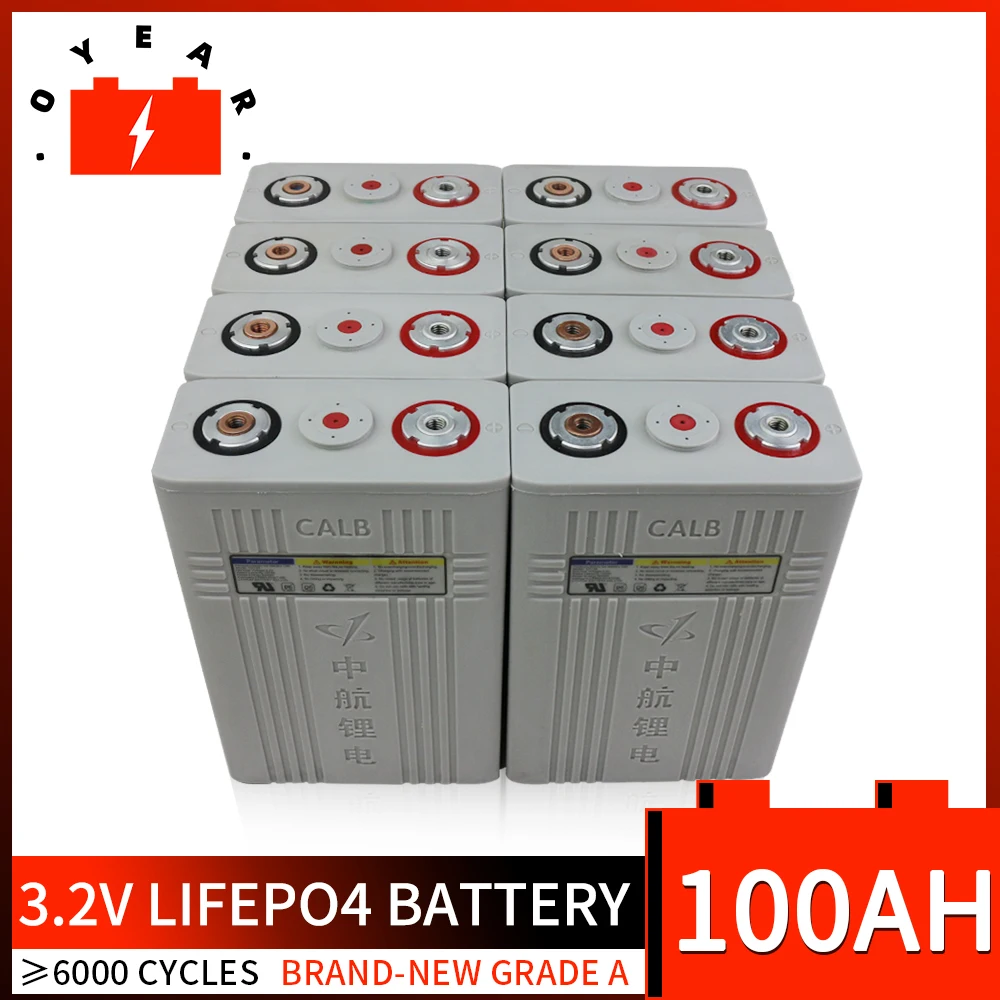 

8 шт. 2020 новый класс A CALB 3,2 v 100ah Lifepo4 батарея CA100 литий-железо фосфат элемент 12v200AH 24V100AH для солнечной RV EVE pack