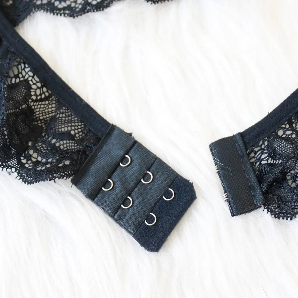 

Women Plus Size Lace Bra Babydoll Underpant Three-Point Suit Sexy Lingerie Set Underwear bralette thong panties G-string