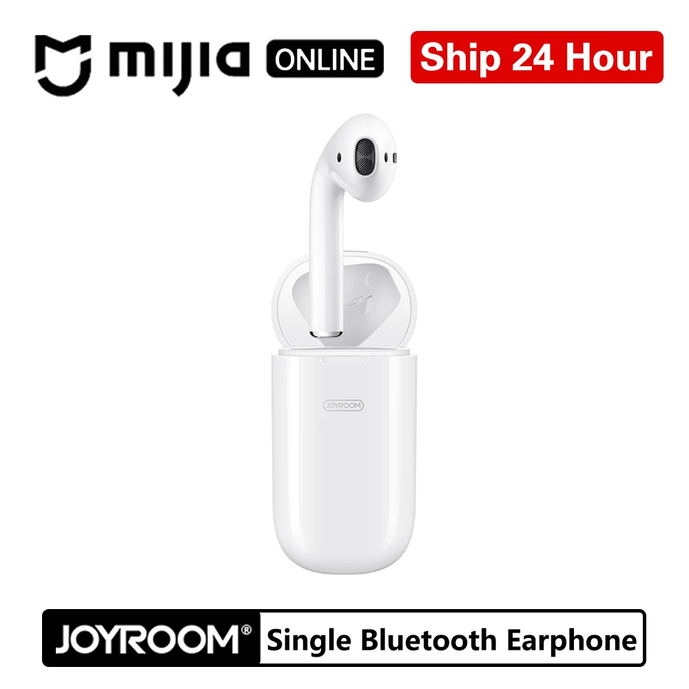 Joyroom Bluetooth5.0 Беспроводной стерео одиночный наушник сенсорный Управление легкие наушники с зарядный чехол с микрофоном для iPhone, Android
