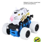 1 шт. игрушки четырёхколёсный вагончик с колеса Monster Truck модель 360 градусов листать автомобиля инерции трения Мощность SUV литая модель для детского подарка