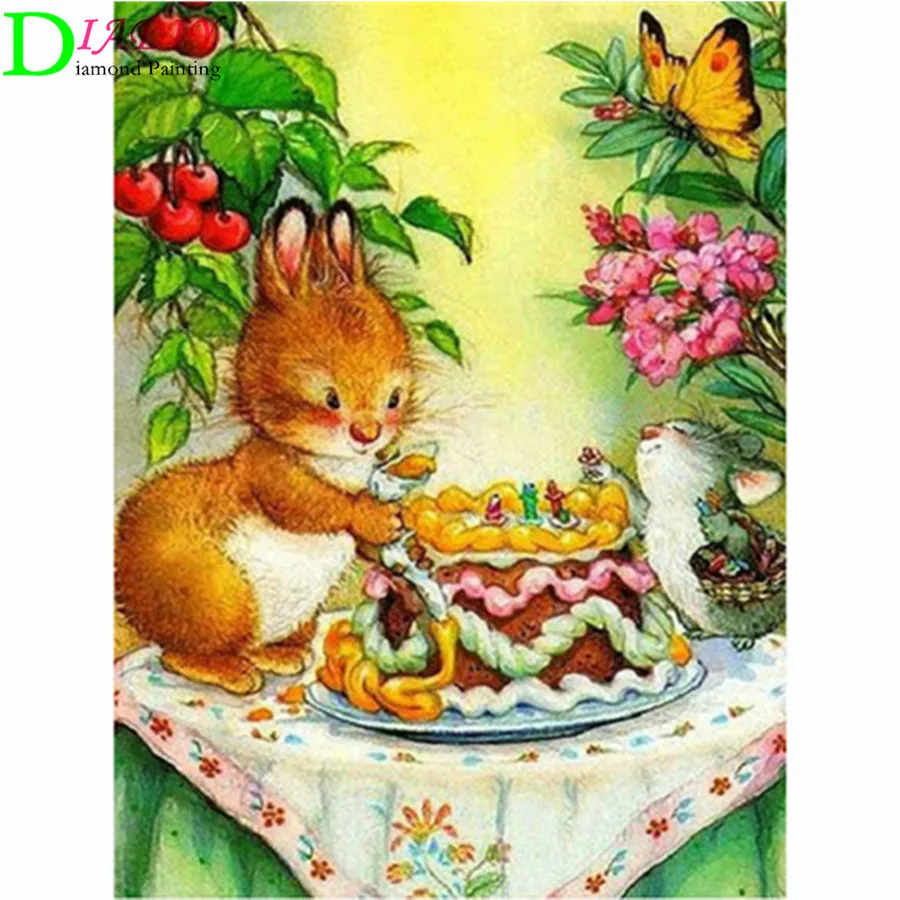 

Full Square/Round Drill 5D DIY Diamond Painting "Cartoon Squirrel" 3D Rhinestone Embroidery Cross Stitch Wall 5D Home Decor