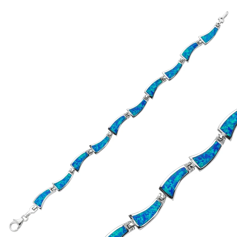 

Серебряный браслет с опалом Silverlina