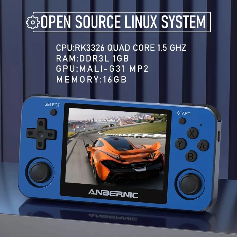 ANBERNIC RG351MP Ретро игровая консоль PS1 эмулятор плеер корпус из алюминиевого сплава 3 5