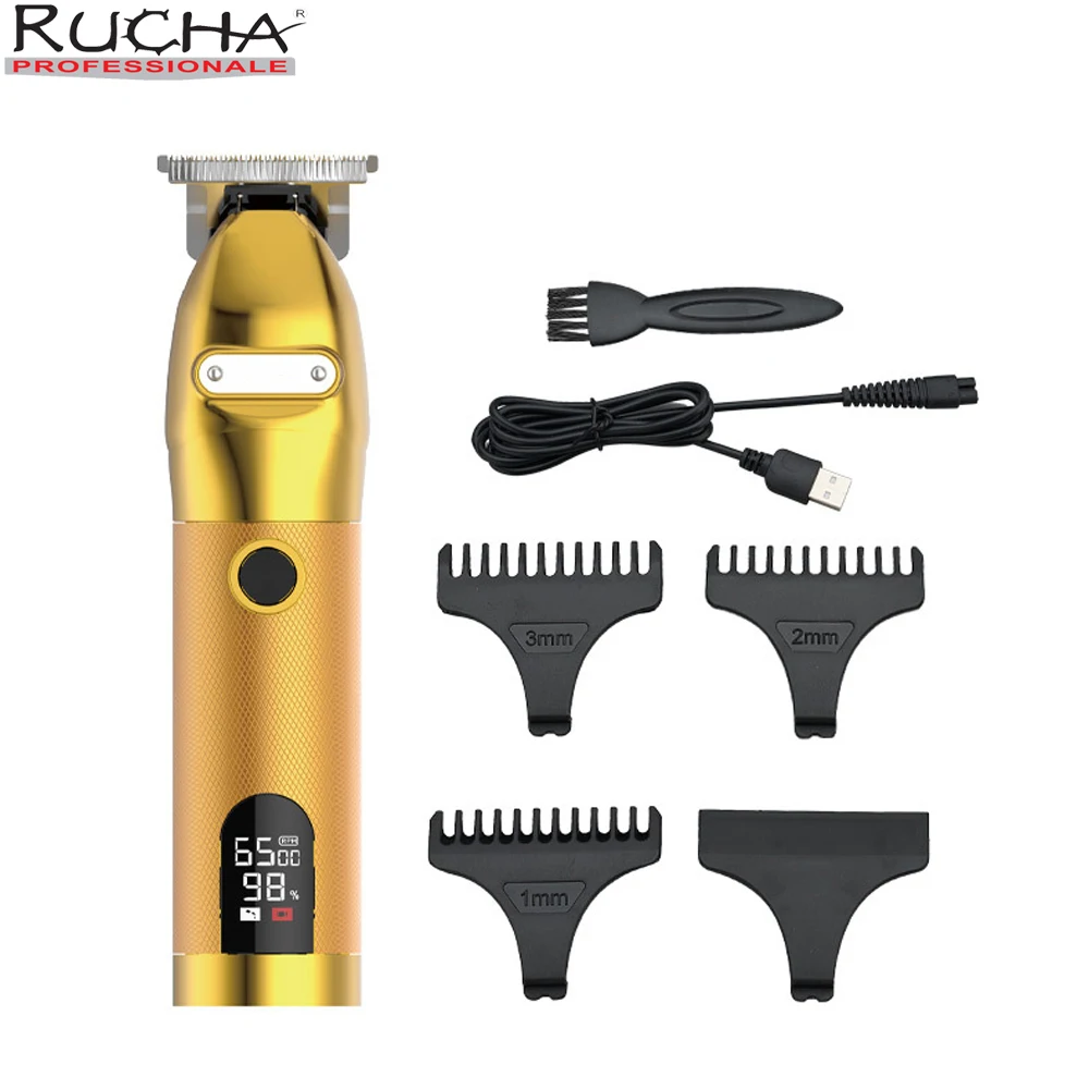 Профессиональная машинка для стрижки волос с ЖК дисплеем триммер электробритва