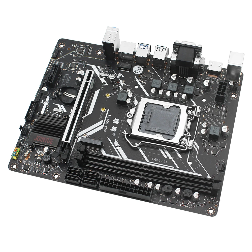 Günstig JGINYUE B360 Motherboard LGA 1151 Set Kit Mit Intel Pentium G4900 Prozessor 8GB(2*4GB)DDR4 Speicher M.2 NVME MATX B360M-VDH