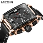 Часы мужские кварцевые MEGIR, с хронографом, под розовое золото