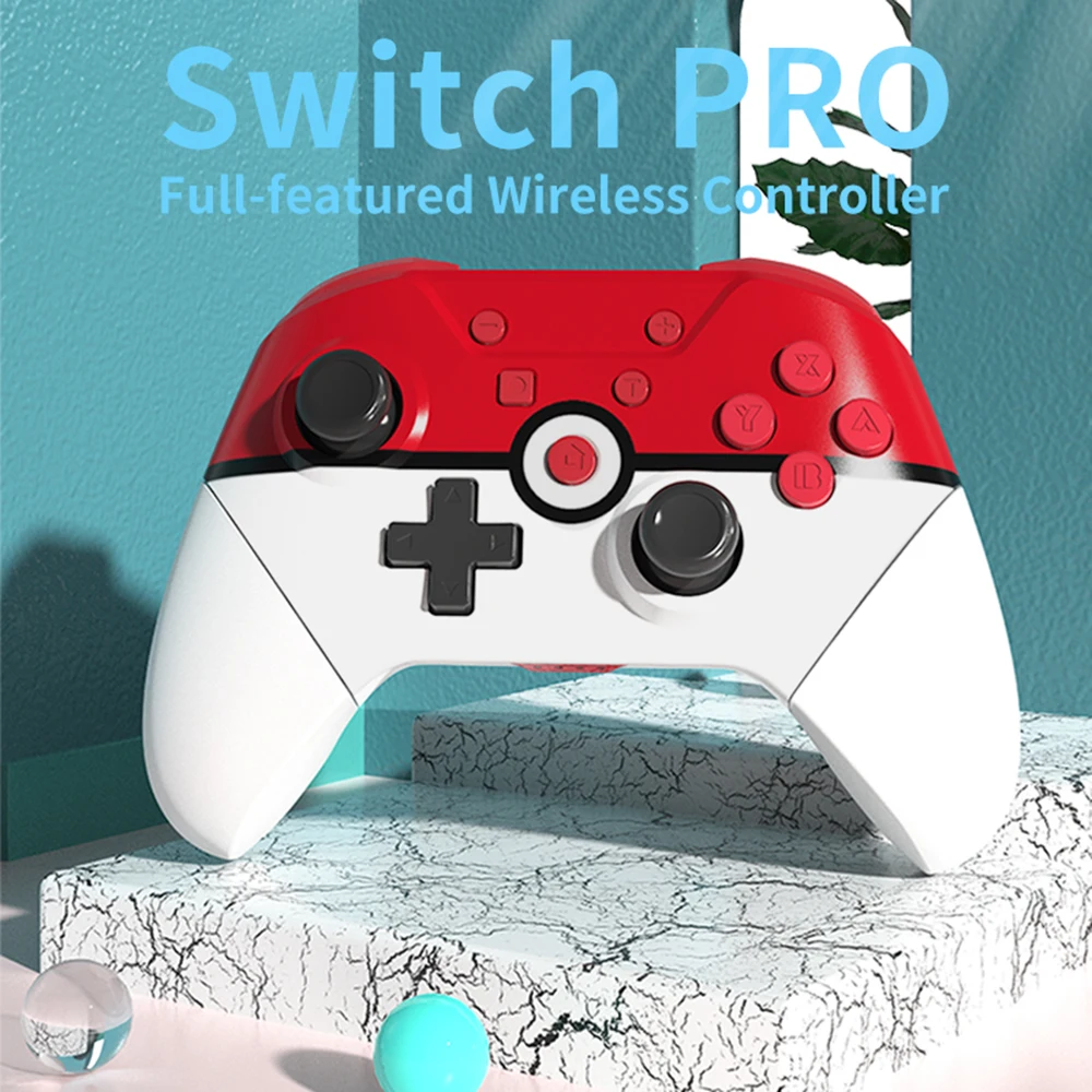 Беспроводной геймпад для Nintendo Switch Lite Pro контроллер NFC Turbo 6 осевой двойной мотор 3D