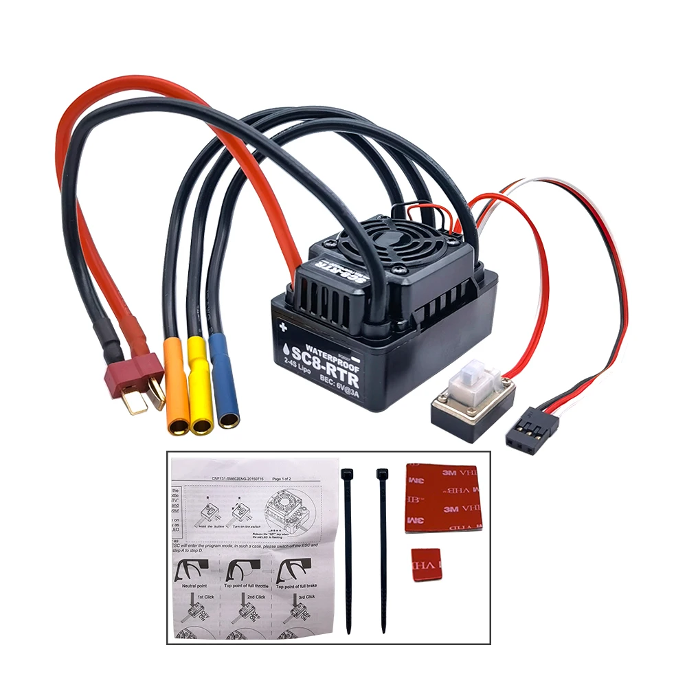 Hobbywing SC8-RTR 120A бесщеточный ESC + KRUN 3660 2600/3300/3500/3800/4600KV Бессенсорный двигатель
