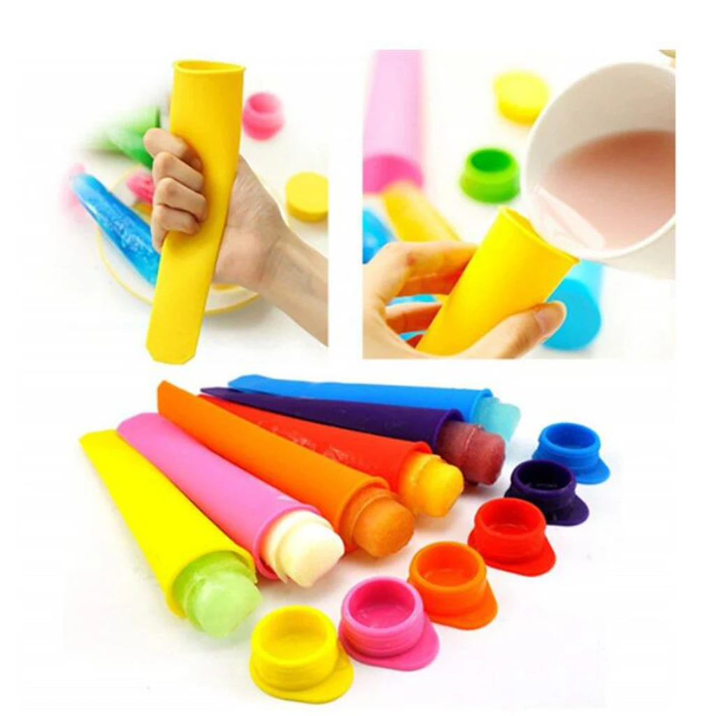 

Silicone sicle Molds / Ice Maker with Lids - Multi Colors for Choose