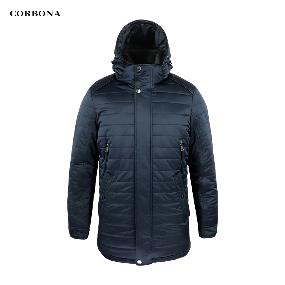 

CORBONA 2021 Oversize Winter Windproof Men’s 100% Cotton Jacket Detachable Hat Real Mink Fur Collar Outdoor Male Warm Long Coat