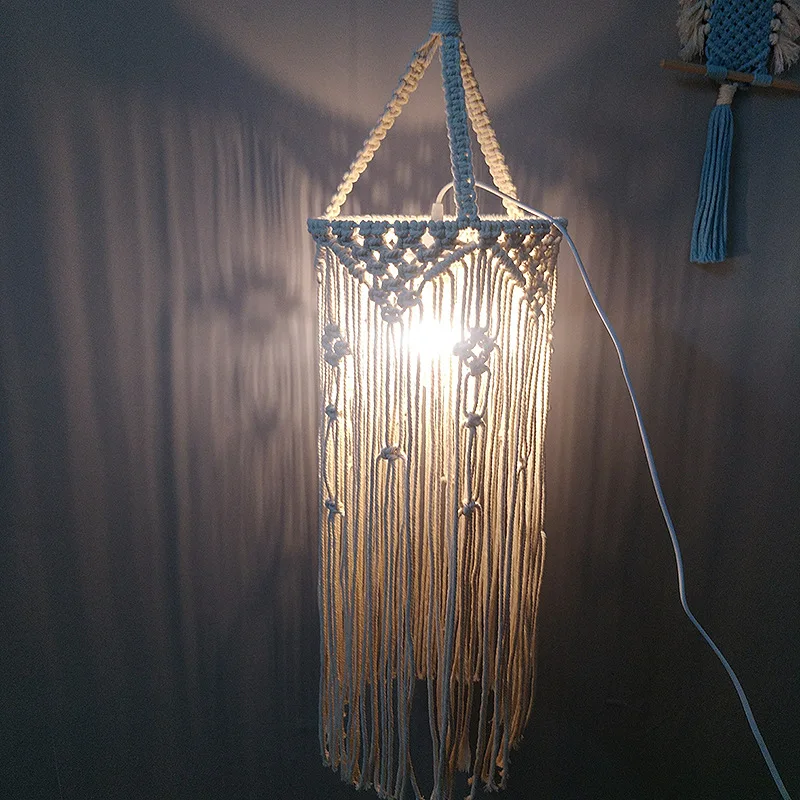 Скандинавская люстра Ins декор в стиле бохо ручная работа Очаровательная макраме