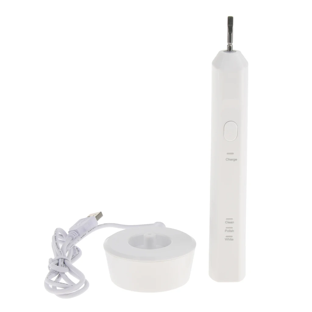 

Adult Electric Power Rechargeable Toothbrush with 2 Replacement Brush Heads for Deep Clean Waterproof