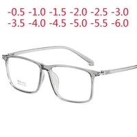 super big square frame prescription eyeglasses vintage myopia glasses 0 5 1 0 1 5 2 0 2 5 3 0 3 5 4 0 4 5 5 0 6 0