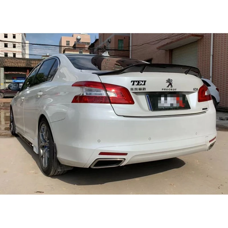 Спойлер для Peugeot 408 2014-2016 спойлер губ высококачественный углеродный волоконный