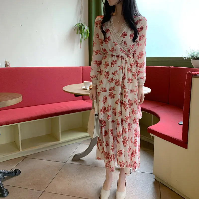 Женское кружевное платье с треугольным вырезом Alien Kitty повседневное Свободное