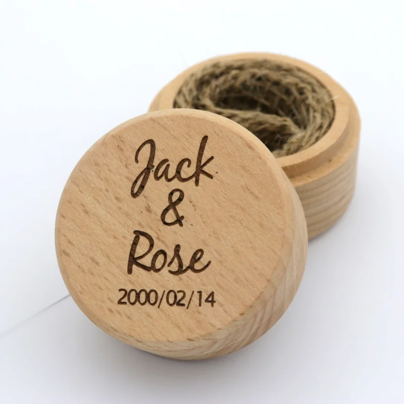 1 шт. на заказ круглый деревянный ожерелье подарок обручальные ювелирные изделия