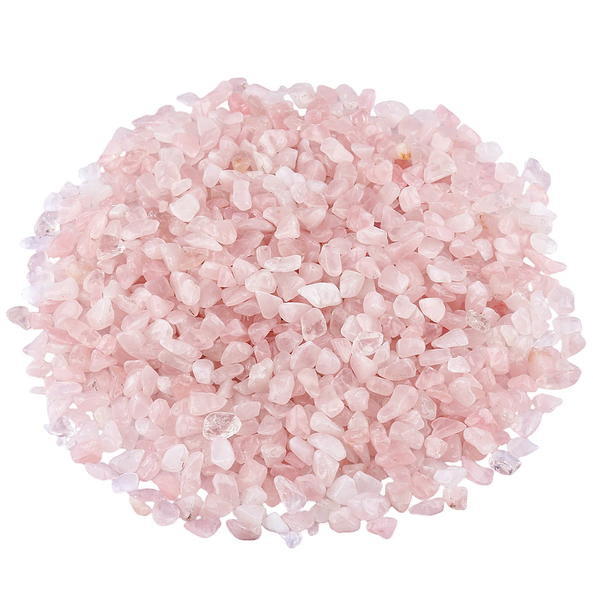 5-9mm 460g Rose Quartz Crystal Tumbled Stone Chips Crushed Pieces Irregular Stones Beads Jewelry Accessory For Making Decoration