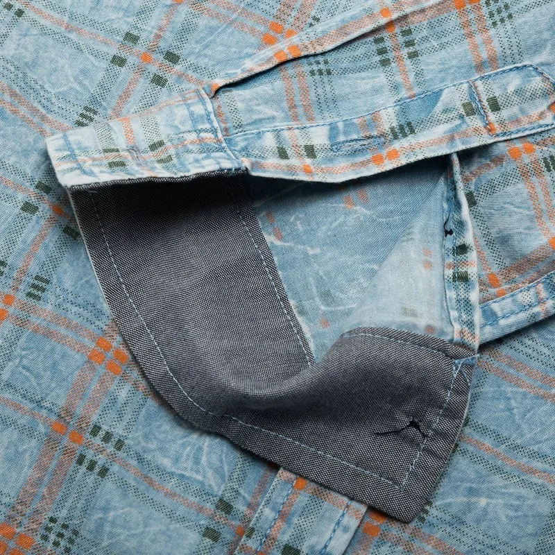 

Casual Men's Classic Plaid Shirt Long Sleeve Shirt Men's Cotton Long Sleeve Shirt Plaid Shirt Casual Lapel Shirt Plaid Shirt