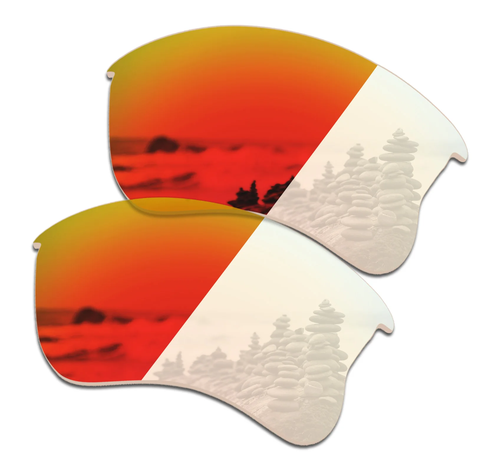 

SmartVLT Sunglasses Replacement Lenses for Oakley Flak Jacket XLJ - Eclipse Red Photochromic