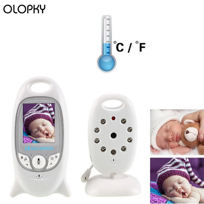 2.0inch LCD Screen With Infrared Night Vision Two Way Talking Shooting Temperature Detection Digital Audio Baby Monitor Camera |