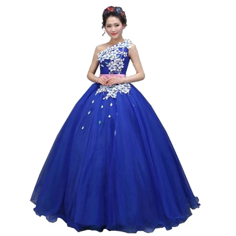 

Женское бальное платье с V-образным вырезом, с аппликацией