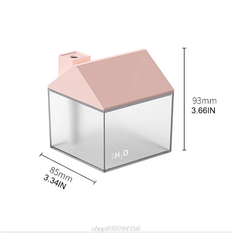 

250ML Little House Pattern Air humidifier Ultrasonic Mist Maker Aroma Essential Oil Sprayer with USB Night N20 20 Dropshipping