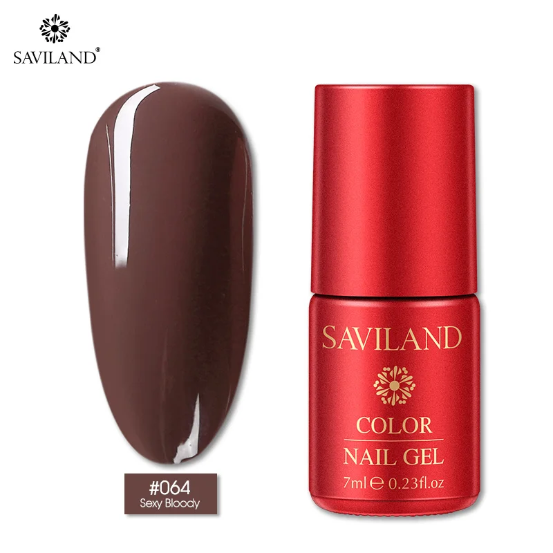 PT064 SAVILAND, Новое поступление, 126 цветов, полуперманентный верхний слой, УФ светодиодный Гель-лак, замачиваемый, для дизайна ногтей, Гель-лак для ногтей - Цвет: PT064