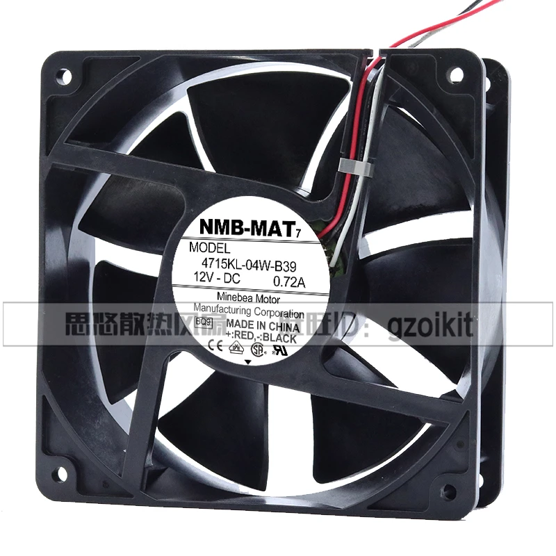Оригинальный NMB-MAT 4715KL-04W-B30/B39 12V 0.72A 12038 12 см шторм объем источника питания шасси вентилятор