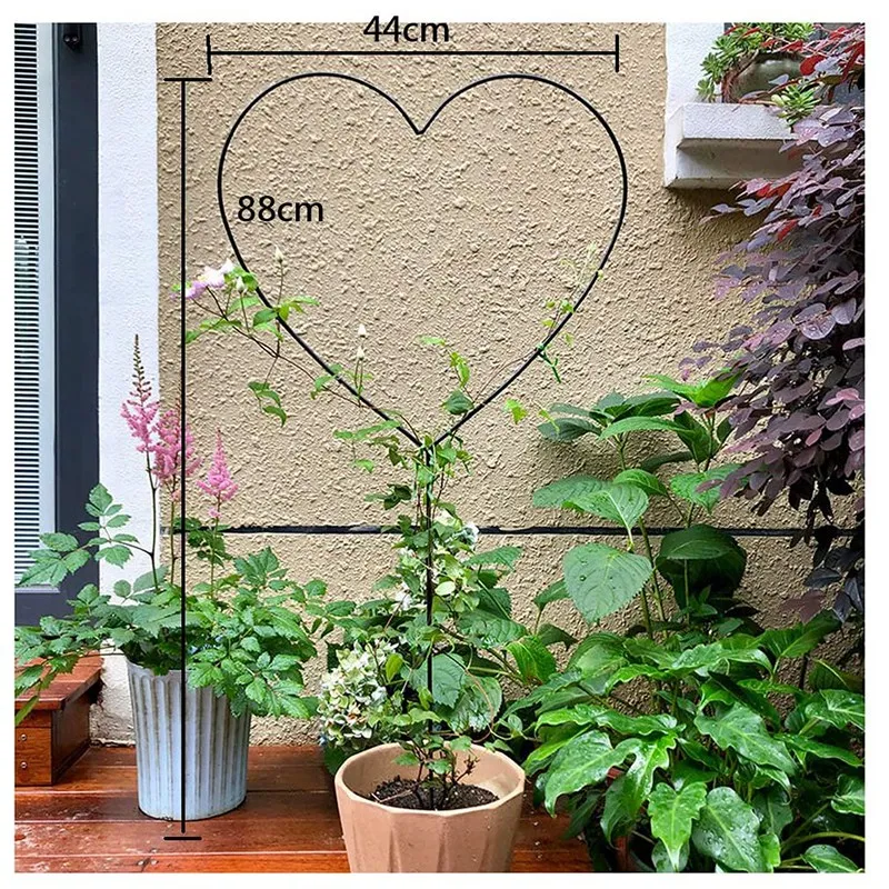 

Heart Shaped Flower Stand, Climbing Frame, Suitable for Clematis, Roses and Other Climbing Plants