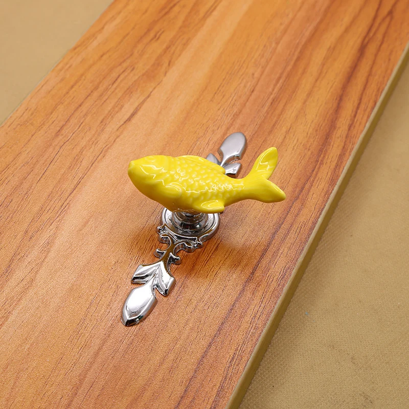 1 шт. новое поступление керамическая ручка с мультяшным животным для детской