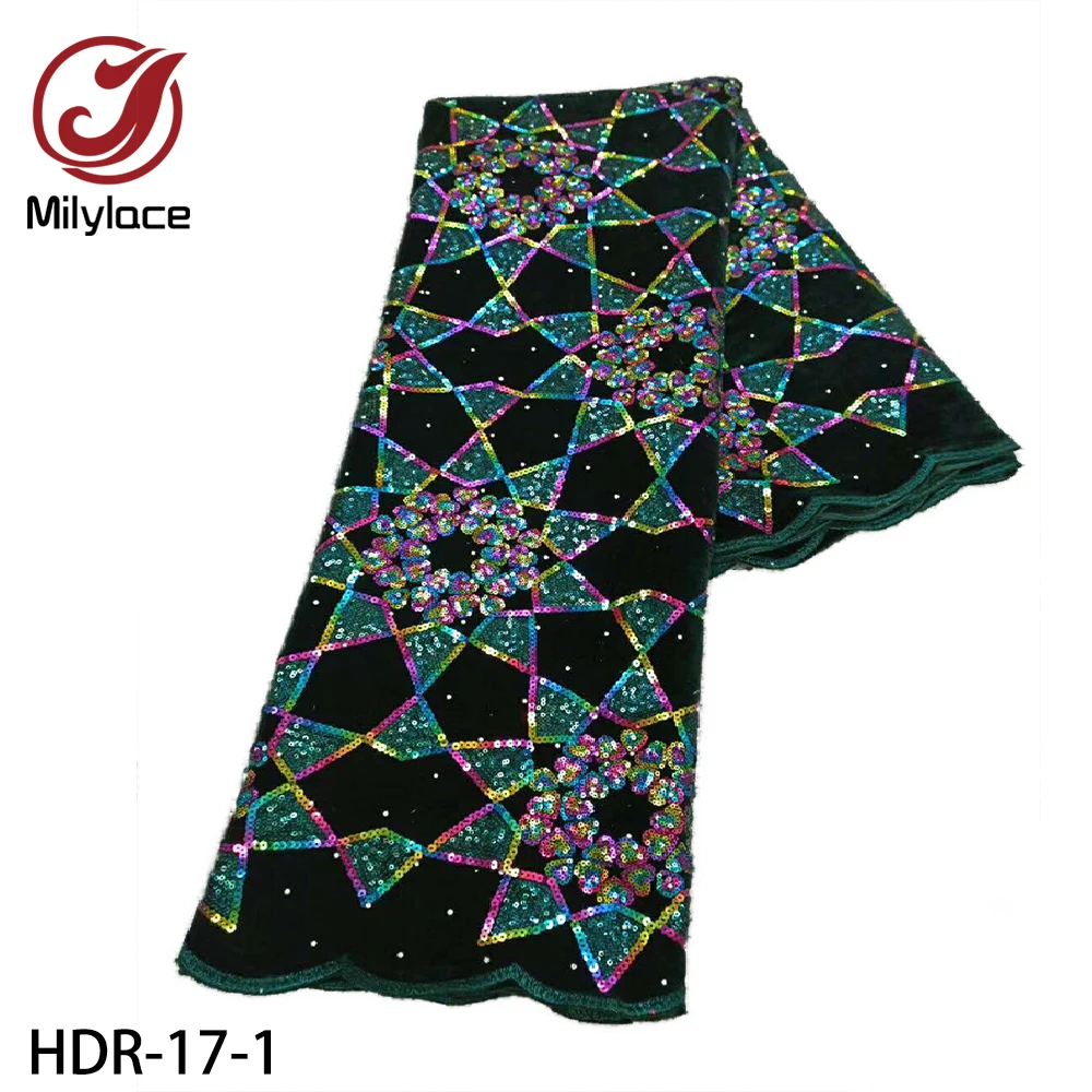 

Milylace африканская бархатная кружевная ткань 2020 высокое качество пайетки кружева нигерийские французские кружевные ткани для свадьбы HDR-17