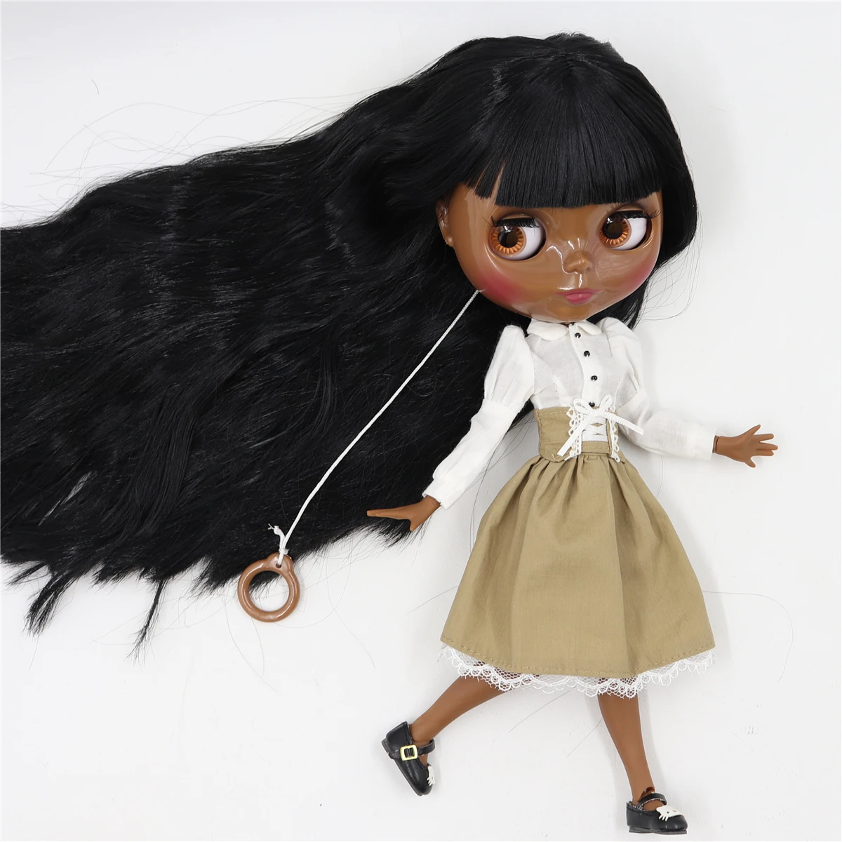 ICY DBS Blyth doll licca body skirt wiith корсет и рубашка только одежда без куклы обуви|Куклы| |