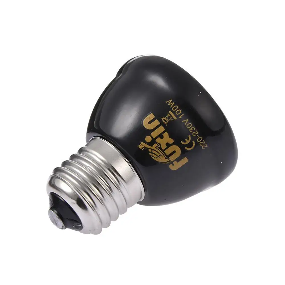 Pet Heating Light Bulb Infrared Black Ceramic Emitter Heat Lamp Reptile Tortoise Animals Heater Brooder Temperature Controller | Дом и сад