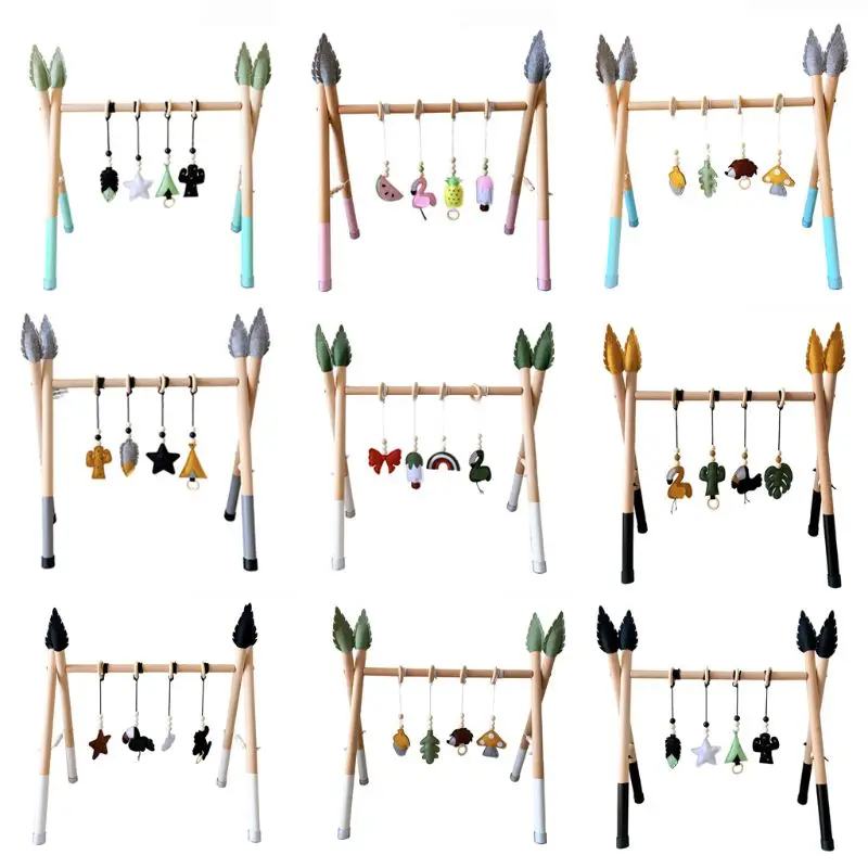 

2021 New Baby Fitness Rack Nursery Sensory Ring-pull Toy Infant Toddler Room Decoration