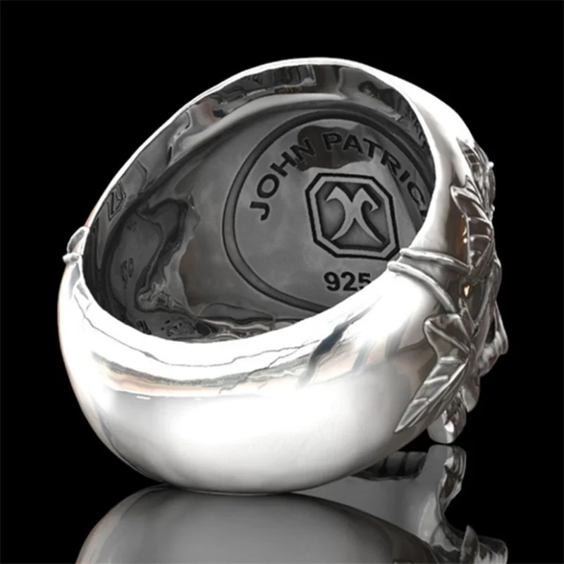 

Creative exaggerated retro punk rock hip hop skull men's ring popular boy birthday gift party jewelry wholesale