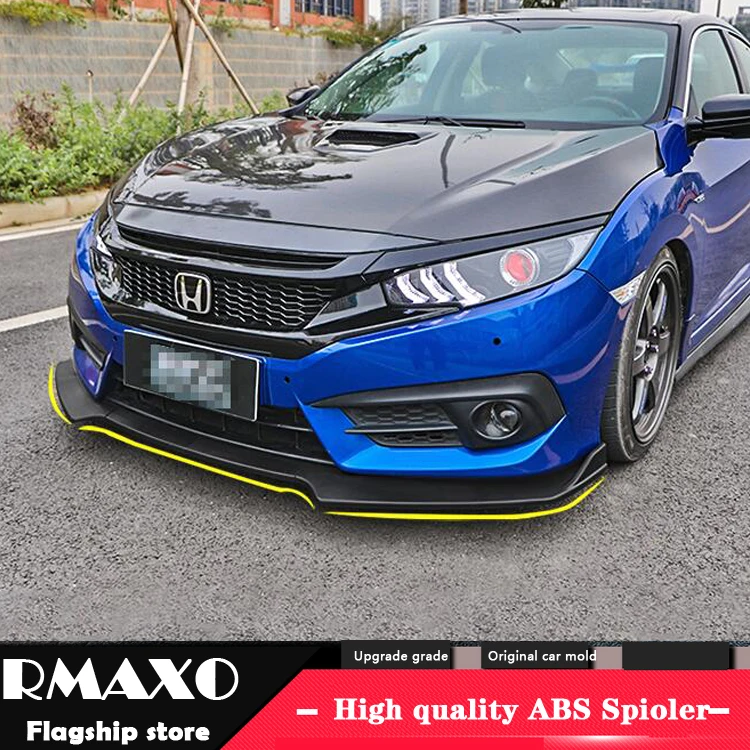 Для Honda Civic Body kit спойлер 2016 2018 для ABS задний передний бампер диффузор защитные