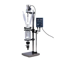 zoibkd laboratory equipment s 2l high efficiency lab chemical thermal vessels reactive jacketed glass reactor
