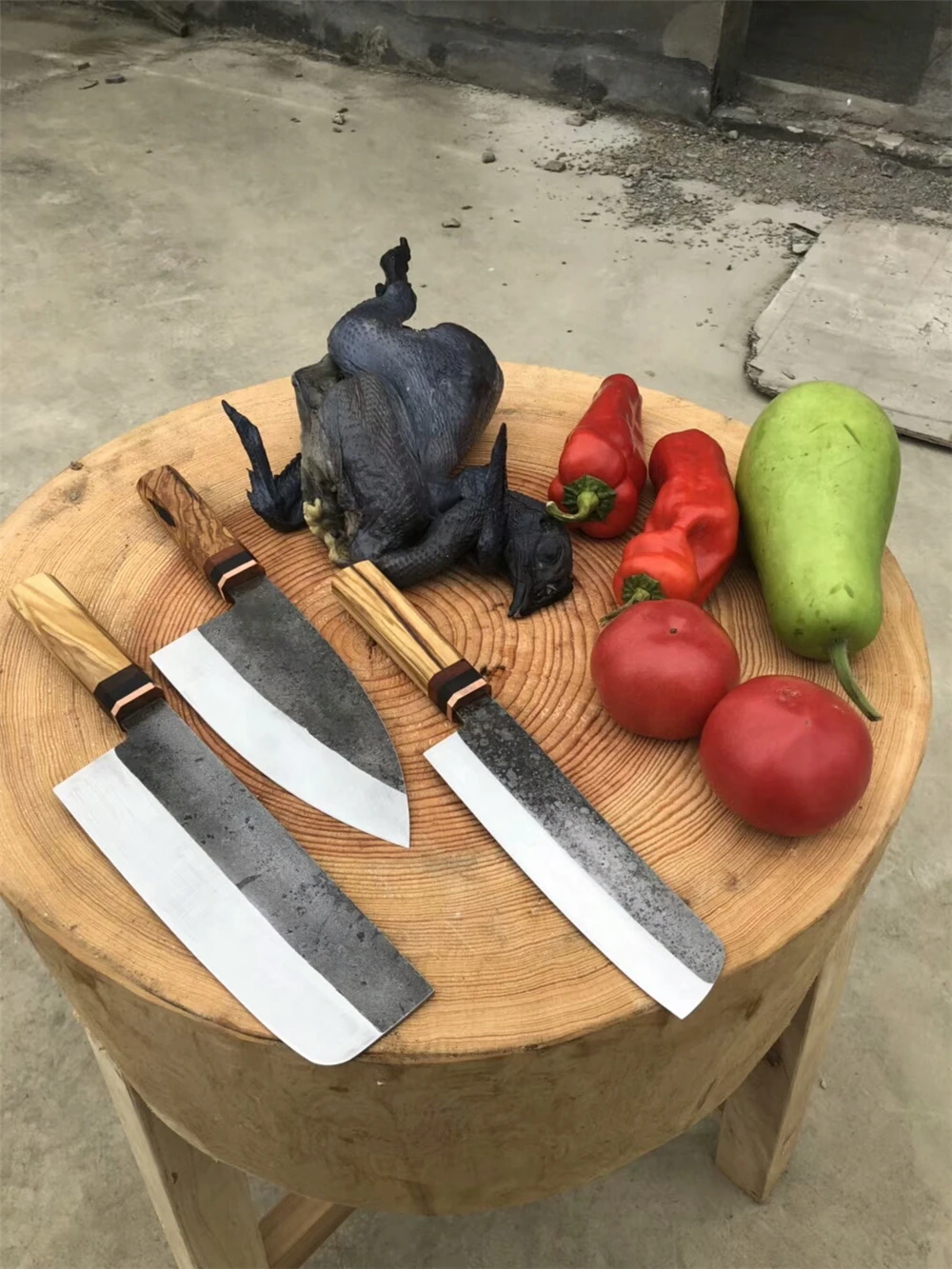 Китайский шеф нож кухонные ножи ручной работы из нержавеющей стали с