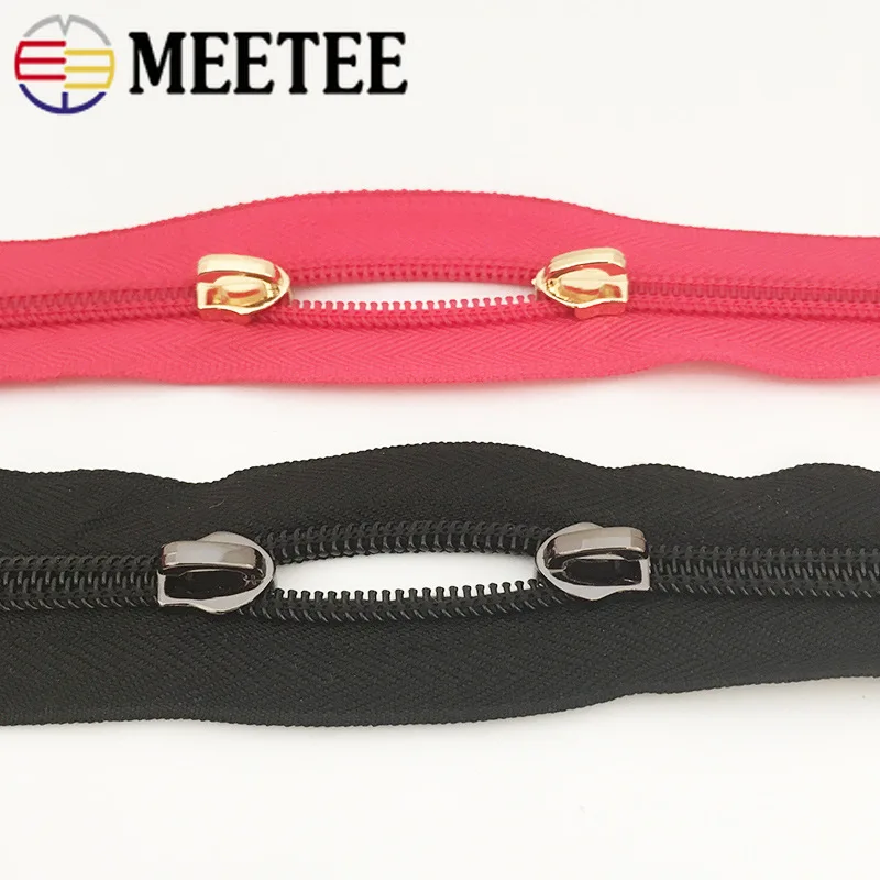 

50pcs Zipper Sliders for 3# 5# 8# 10# Nylon Zippers Down Jacket Pocket Zip Head Bag Zips Repair Kits DIY Sewing Accessories