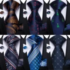 Мужские галстуки 8 см, Шелковый деловой Свадебный галстук с синим цветочным принтом, модный галстук, набор аксессуаров, подарок для мужчин, DiBanGu