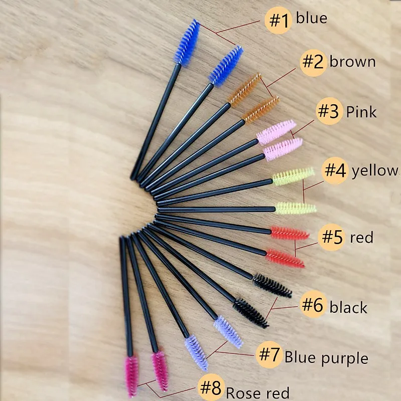 50 шт./упак. одноразовая кисть для ресниц гибкая наращивания женщин нанесения туши