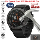 Защитная пленка из закаленного стекла 3 шт. для Garmin Fenix 7 7S 7X 5 5SPlus 6 6S 6X Pro, аксессуары для защиты экрана часов от царапин