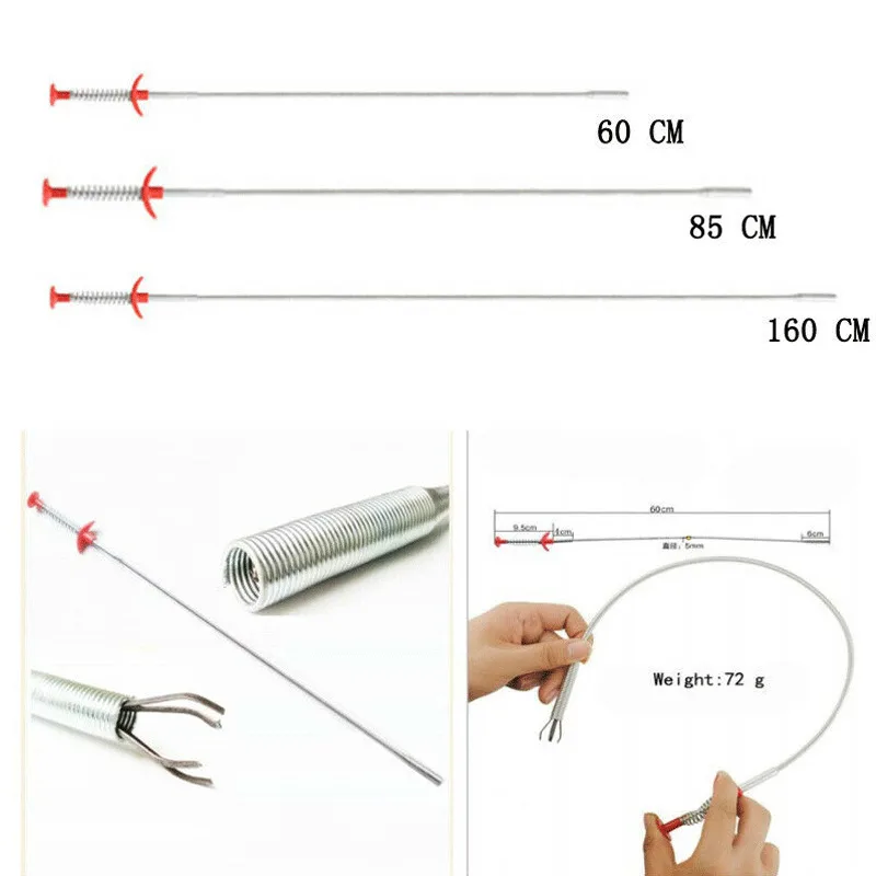 Крючок для очистки раковины канализационные дноуглубительные устройство