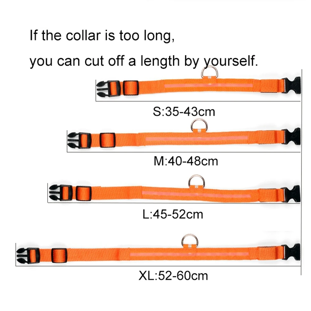Светодиодный Рождественский светящийся ошейник для собаки маленьких средних