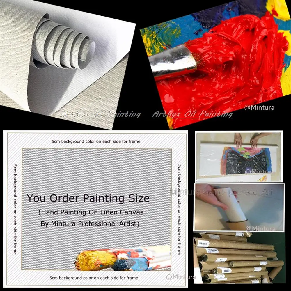 Arthyx ручная работа семья рыбака пепельный черный пейзаж масляная живопись на