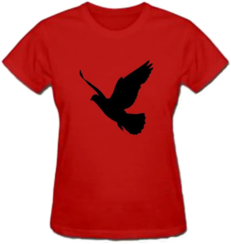 

Custom Women's T-Shirt Dove Birds Flying Peace Freedom Nature New Summer Cool Tee 2020 Breathable Cotton Short Sleeve T Shirt