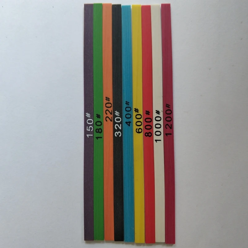 

9 Pieces 100 x 4 x 1mm Fiber Whetstone Super Ceramic Whetstone for Mold Polishing + 1 Piece Clamp Bracket