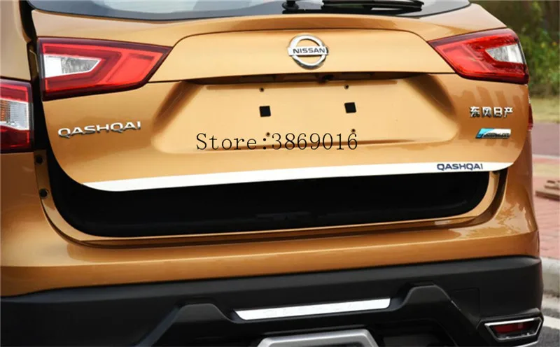 Подходит для Nissan Qashqai j11- наклейка на заднюю дверь из нержавеющей стали задняя дверь отделка автомобиля аксессуары для укладки